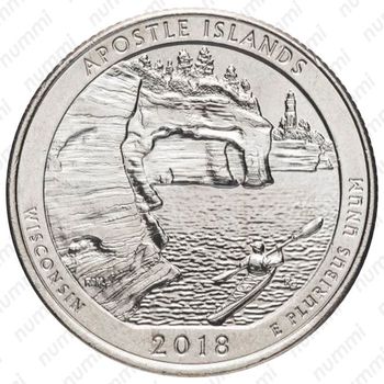 25 центов 2018, P, острова Апостол [США] - Реверс
