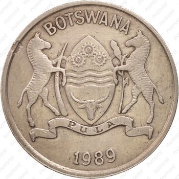 25 тхебе 1989 [Ботсвана] - Аверс