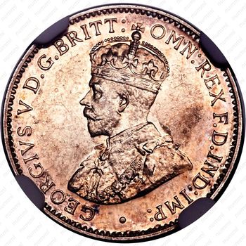 3 пенса 1913, без обозначения монетного двора [Британская Западная Африка] - Аверс