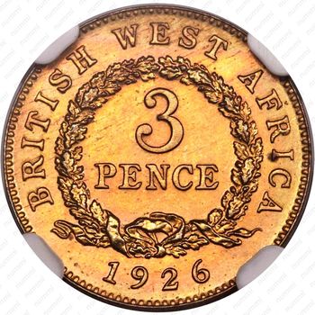 3 пенса 1926 [Британская Западная Африка] - Реверс