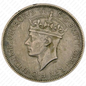 3 пенса 1947, H, знак монетного двора: "H" - Хитон, Бирмингем [Британская Западная Африка] - Аверс