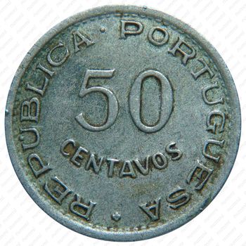 50 сентаво 1950, 300 лет революции 1648 года [Ангола] - Реверс