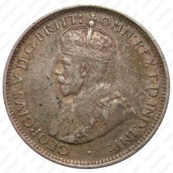 6 пенсов 1913, H, знак монетного двора: "H" - Хитон, Бирмингем [Британская Западная Африка] - Аверс