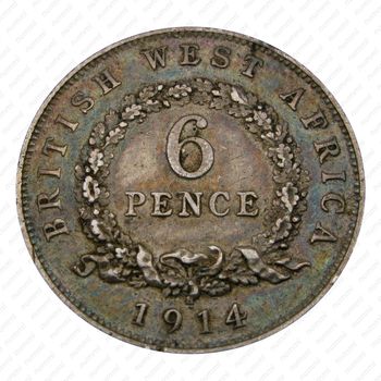6 пенсов 1914 [Британская Западная Африка] - Реверс
