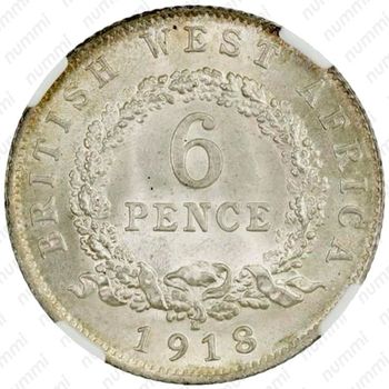 6 пенсов 1918 [Британская Западная Африка] - Реверс