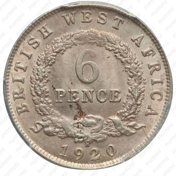 6 пенсов 1920, серебро [Британская Западная Африка] - Реверс