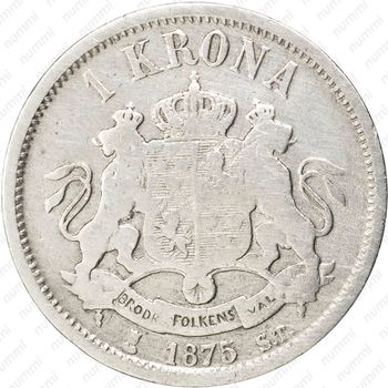 1 крона 1875 [Норвегия] - Реверс