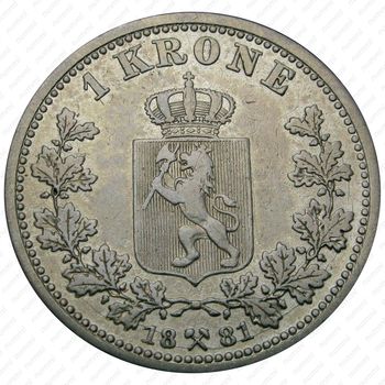 1 крона 1881 [Норвегия] - Реверс