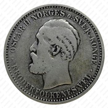 1 крона 1889 [Норвегия] - Аверс