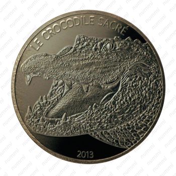1000 франков 2013, Крокодил [Буркина-Фасо] - Реверс