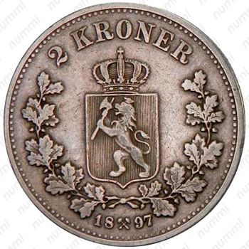 2 кроны 1897 [Норвегия] - Реверс