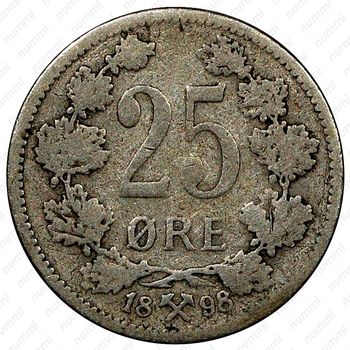 25 эре 1898 [Норвегия] - Реверс