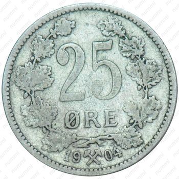 25 эре 1904 [Норвегия] - Реверс
