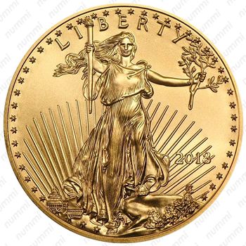 5 долларов 2018, Американский золотой Орёл (American Gold Eagle) [США] - Аверс