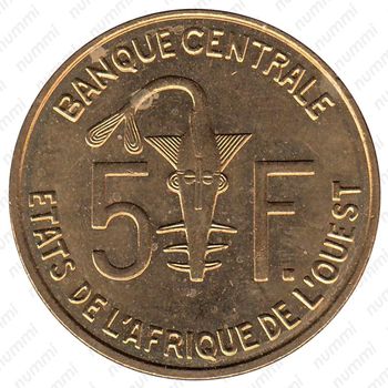 5 франков 2012 [Западная Африка (BCEAO)] - Реверс