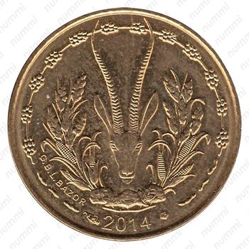5 франков 2014 [Западная Африка (BCEAO)] - Аверс