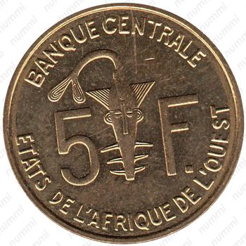 5 франков 2014 [Западная Африка (BCEAO)] - Реверс