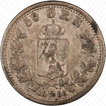 50 эре 1888 [Норвегия] - Реверс