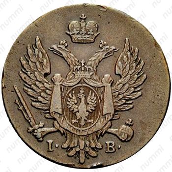 1 грош 1817, IB, орёл 1816 - Аверс