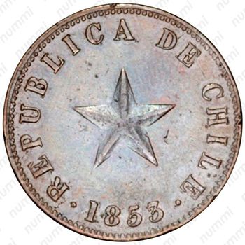 1 сентаво 1853 [Чили] - Аверс