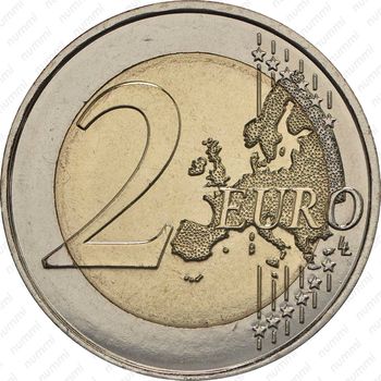 2 евро 2018, василёк [Франция] - Реверс