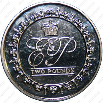 2 фунта 2011, принц Филипп [Британская Территория в Индийском Океане] - Реверс