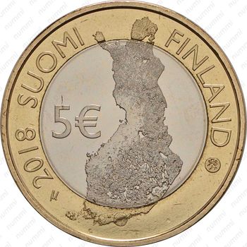 5 евро 2018, Хельсинки [Финляндия] - Аверс