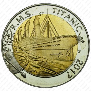 50 франков 2017, 105 лет со дня гибели Титаника [Буркина-Фасо] - Реверс