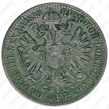 ¼ флорина 1857-1859 [Австрия] - Реверс
