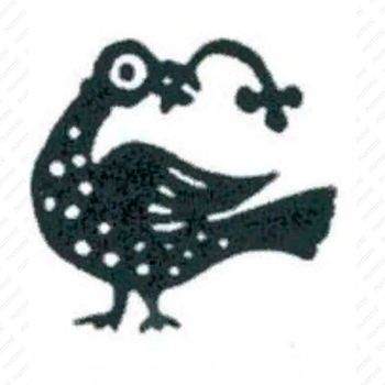 пуло Ивана IV Васильевича Грозного 1533-1547, птица с цветком влево [Тверь] - Аверс