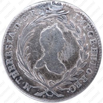 10 крейцеров 1754-1765, Мария Терезия - Орел с гербом Штирии [Австрия] - Аверс