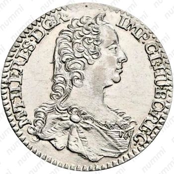 6 крейцеров 1747, Мария Терезия - Тирольский орел с гербами [Австрия] - Аверс