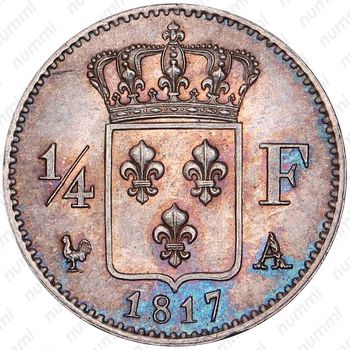 ¼ франка 1817-1824 [Франция] - Реверс