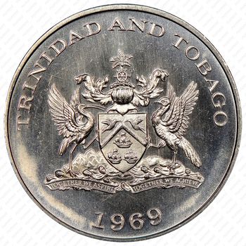 1 доллар 1969, Продовольственная программа - ФАО [Тринидад и Тобаго] - Аверс