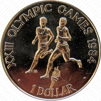 1 доллар 1984, XXIII летние Олимпийские Игры, Лос-Анджелес 1984 [Австралия] - Реверс