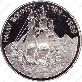 1 доллар 1989, 200 лет HMAV Bounty [Австралия] - Реверс