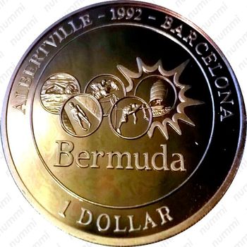 1 доллар 1992, XXV Летние Олимпийские игры, Барселона 1992 [Бермудские Острова] - Реверс