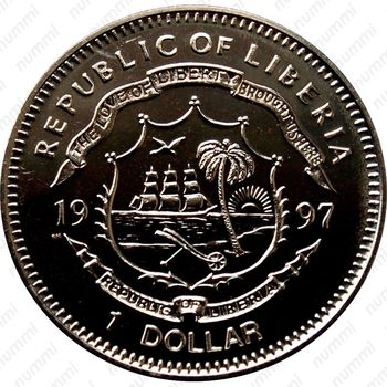 1 доллар 1997, Вторая мировая война - Западно-Африканская компания [Либерия] - Аверс