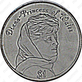 1 доллар 1998, Диана - Принцесса Уэльская [Австралия] - Реверс