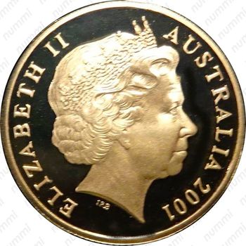 1 доллар 2001, Столетие Федерации, Цветное покрытие [Австралия] - Аверс