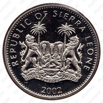 1 доллар 2002, 50 лет правлению Королевы Елизаветы II /Елизавета II и Принц Филипп/ [Сьерра-Леоне] - Аверс