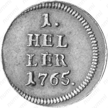 1 геллер 1763-1765 [Австрия] - Реверс