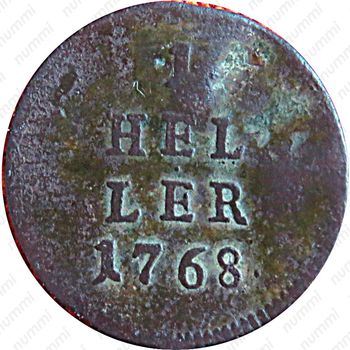 1 геллер 1768 [Австрия] - Реверс