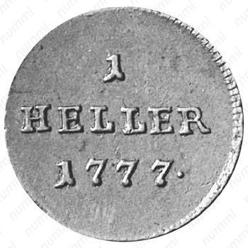 1 геллер 1777-1779 [Австрия] - Реверс