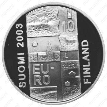 10 евро 2003, 200 лет со дня смерти Андерса Чюдениуса [Финляндия] - Аверс