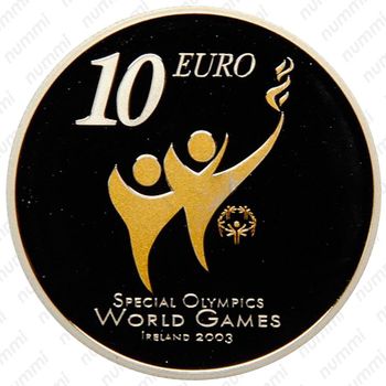 10 евро 2003, Специальная Олимпиада 2003 в Дублине [Ирландия] - Реверс