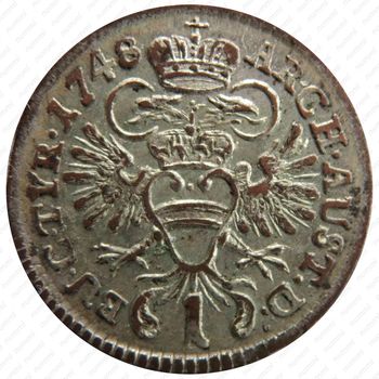 1 крейцер 1746-1759, Мария Терезия - Орел с гербом Австрии [Австрия] - Реверс