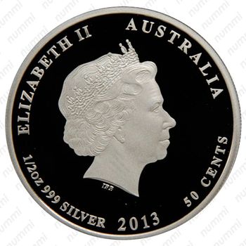 50 центов 2013, лорикет [Австралия] Proof - Аверс