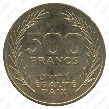 500 франков 2010 [Джибути] - Реверс