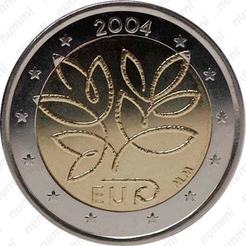 2 евро 2004, Вступление в Европейский союз 10-ти новых государств [Финляндия] - Аверс